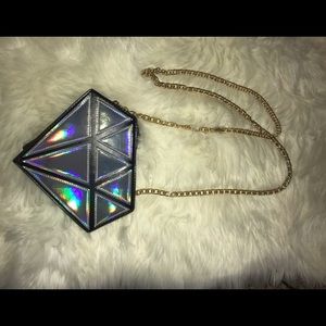 Diamond Holographic Shoulder Bag